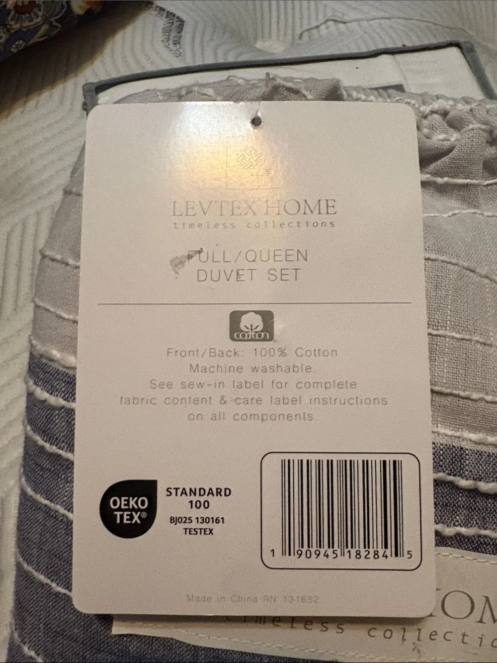 Levtex Striped Blue and White Duvet Cover